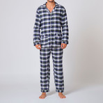 Pajama // Green Blue White Big (M)