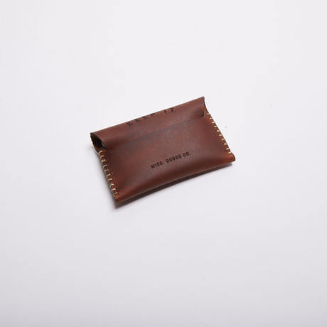 Keep It // Lose It Leather Wallet (Brown + Gold)