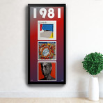 1981 Commemorative Music Framed Piece // I