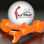 Flex-Head Golf Tees // Pack of 8 (Orange)