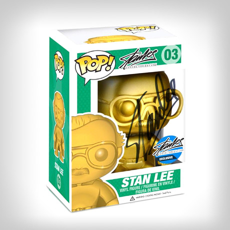 Stan Lee Gold Funko Pop // Stan Lee Signed #2
