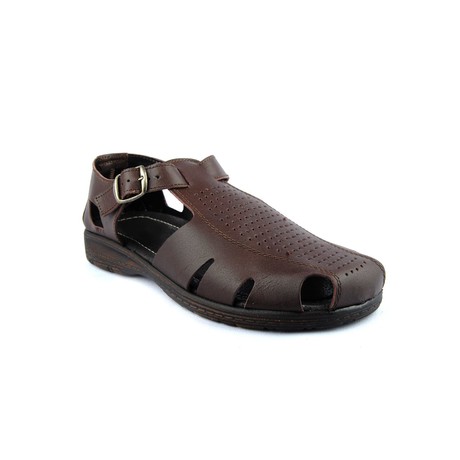 Quilted Sandal // Brown (Euro: 39)