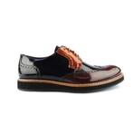 Italianno Shoe // Mustard + Bordeaux + Blue (Euro: 44)