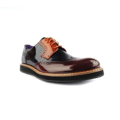 Italianno Shoe // Mustard + Bordeaux + Blue (Euro: 39)