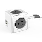 PowerCube Extended USB // 4 Outlets // 10'