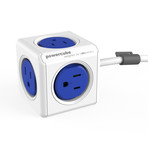 Powercube Extended // 5 Outlets (5' // Blue)