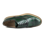 Leather Wingtip Oxford // Green (US: 9)
