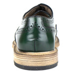 Leather Wingtip Oxford // Green (US: 9)