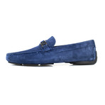 Suede Leather Driver Moccasin // Blue (US: 7)