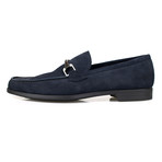 Suede Leather Loafers // Blue (US: 7)