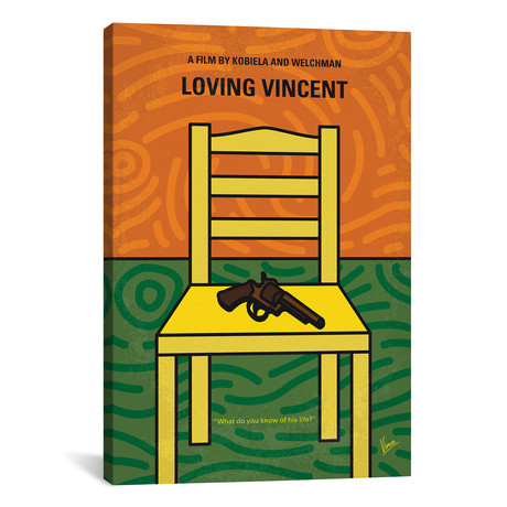 Loving Vincent // Minimal Movie Poster // Chungkong (26"W x 18"H x 0.75"D)