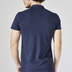 Graphic Polo T-Shirt // Navy (M)