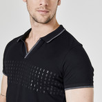 Graphic Polo T-Shirt // Black (M)