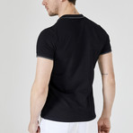 Graphic Polo T-Shirt // Black (M)