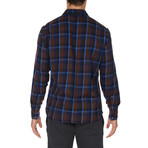 Plaid Long Sleeve Shirt // Royal Brown (XL)