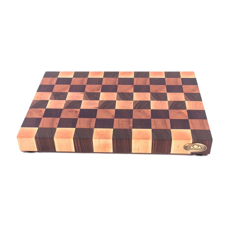 End Grain Cutting Board // 4 Woods