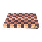 End Grain Cutting Board // 4 Woods