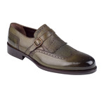 Cross Strap Loafer  // Green Antique (Euro: 43)