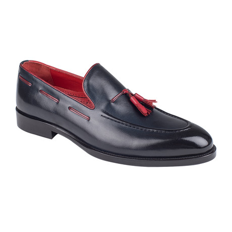 Classic Loafer  // Black Antique + Red (Euro: 39)
