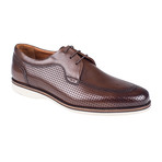Perforated Derby Shoe // Brown Antique (Euro: 45)