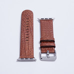 Genuine Alligator Apple Watch Strap // Copper // 42mm (White Hardware (Nickel) (38mm))