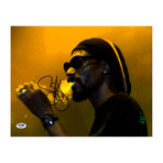 Snoop Dogg Signed Blowing Smoke Photo