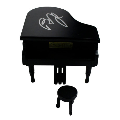 Billy Joel Signed Mini Model Piano // Signed in Silver