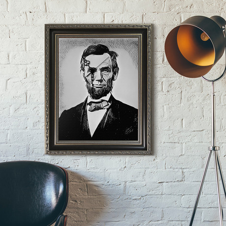Abraham Lincoln (13"W x 17"H x 4"D)