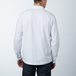 Stretch Button Front Shirt // White (M)