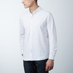Stretch Button Front Shirt // White (M)