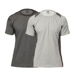 Breaker Fitness Tech T-Shirt // Charcoal + Grey // Pack of 2 (XL)