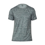Gamer Fitness Tech T-Shirt // Marled Blue + Grey // Pack of 2 (L)