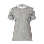 Gamer Fitness Tech T-Shirt // Marled Blue + Grey // Pack of 2 (M)