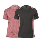 Fraiser Fitness Tech T-Shirt // Red + Black // Pack of 2 (XS)