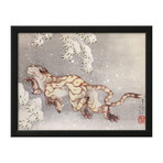 Snowstorm Tiger // Katsushika Hokusai // c. 1849 (11"W x 9"H x 1"D)
