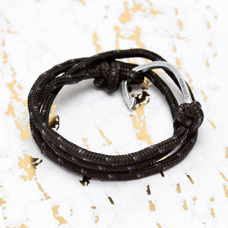 Steve Madden // Multi-Strand Hook Bracelet (Black)