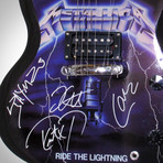 Metallica Ride The Lightning // Band Autographed Guitar