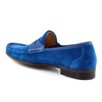 Suede Union Square Loafer // Royal Blue (US: 8.5)