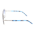 Fergie Sunglasses // Silver + Blue Havana