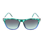 Unisex Hugh Sunglasses // Green + Blue