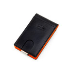 OCD RFID Wallet + Silver Money Clip // Orange