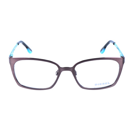 Diesel // Theo Optical Frame // Silver + Turquoise