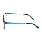 Diesel // Theo Optical Frame // Silver + Turquoise