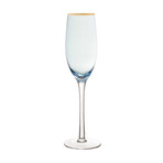 Vivienne Blue + Gold Flutes // Set of 4