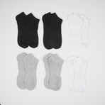 Sports Rib Low Cut Socks // 6 Pairs