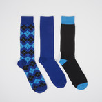 Royal Zag Twist Crew Socks // 3 Pairs