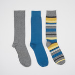 Striped Crew Socks // 3 Pairs