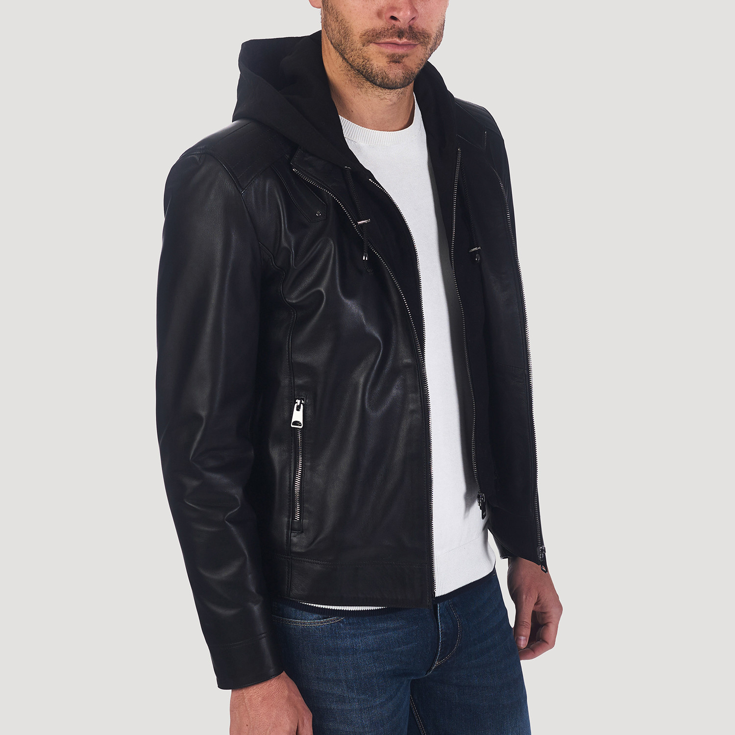 Kennedy Leather Jacket // Black (M) - CLEARANCE: Outerwear - Touch of ...