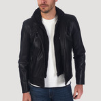 Kennedy Leather Jacket // Black (XL)