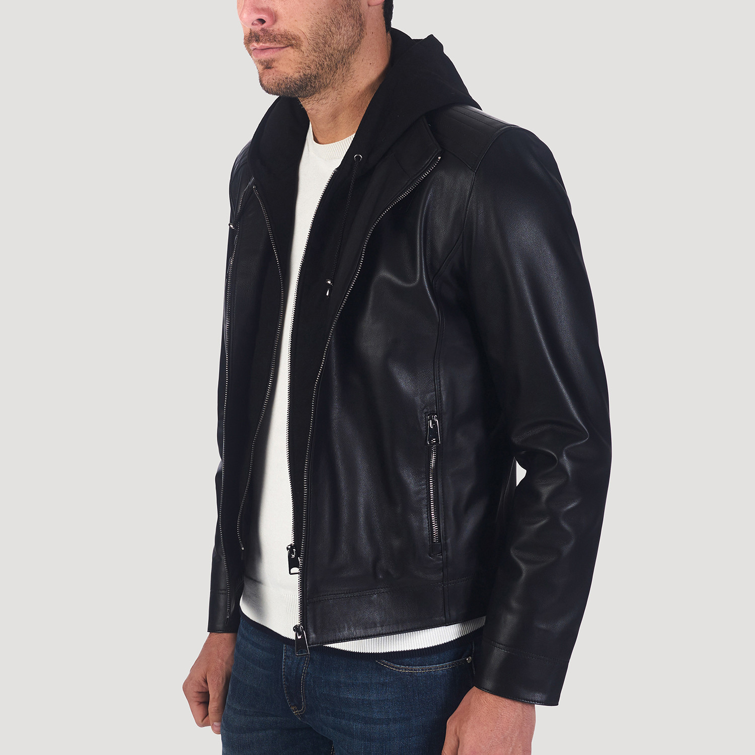 Kennedy Leather Jacket // Black (XS) - Giorgio di Mare - Touch of Modern